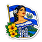 Salvadoran Pride Stickers Vinyl Sticker