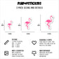 Pink Flamingo Vinyl Stickers