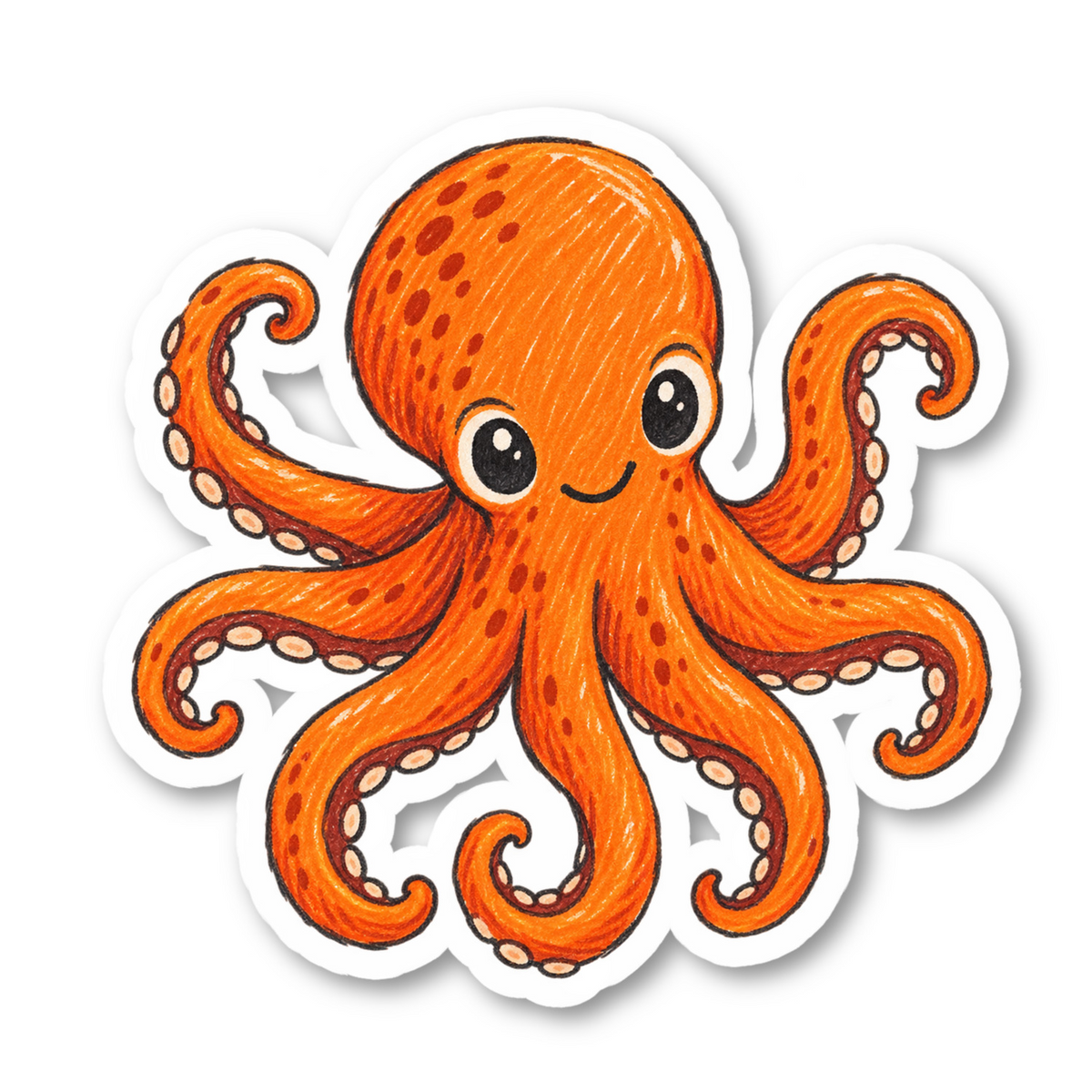 Octopus Stickers Vinyl Sticker