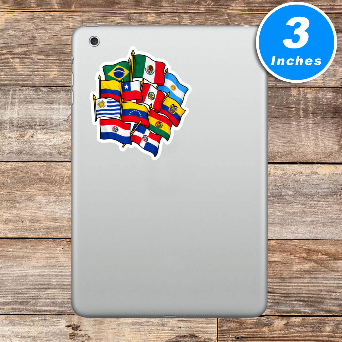 Latin American Flags Stickers Vinyl Stickers