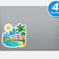 Miami Vinyl Stickers