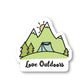 Love Outdoors Camping Vinyl Sticker
