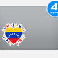Venezuelan Pride Stickers Vinyl Stickers