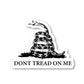 Dont Tred On Me Gadsen Snake Vinyl Sticker