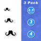 Old Timey Mustache Vinyl Stickers