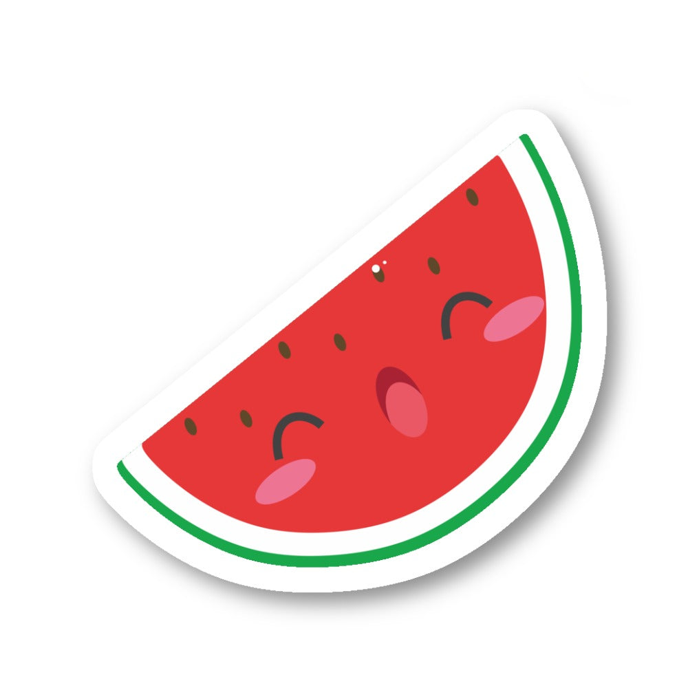 Smiling Watermelon Vinyl Sticker