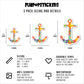 Colorful Anchor Vinyl Stickers