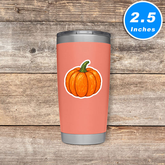 Pumpkin Vinyl Stickers