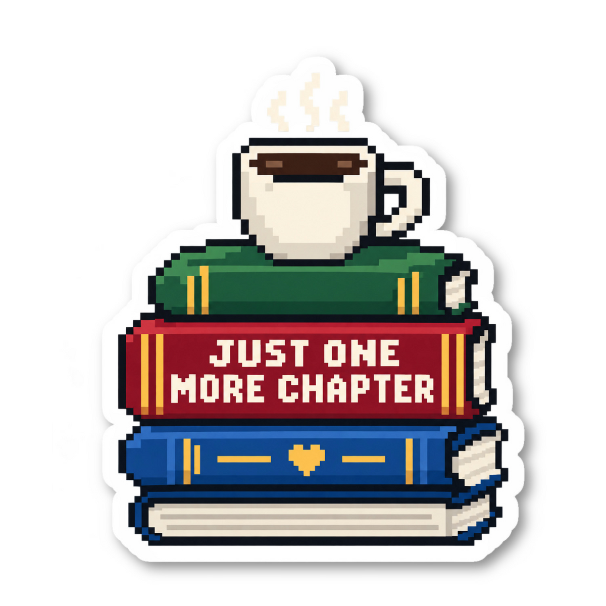 Just One More Chapter Quote Vinyl Sticker