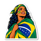 Brazilian Pride Stickers Vinyl Sticker