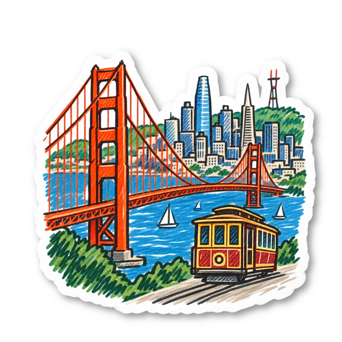 San Francisco Vinyl Sticker