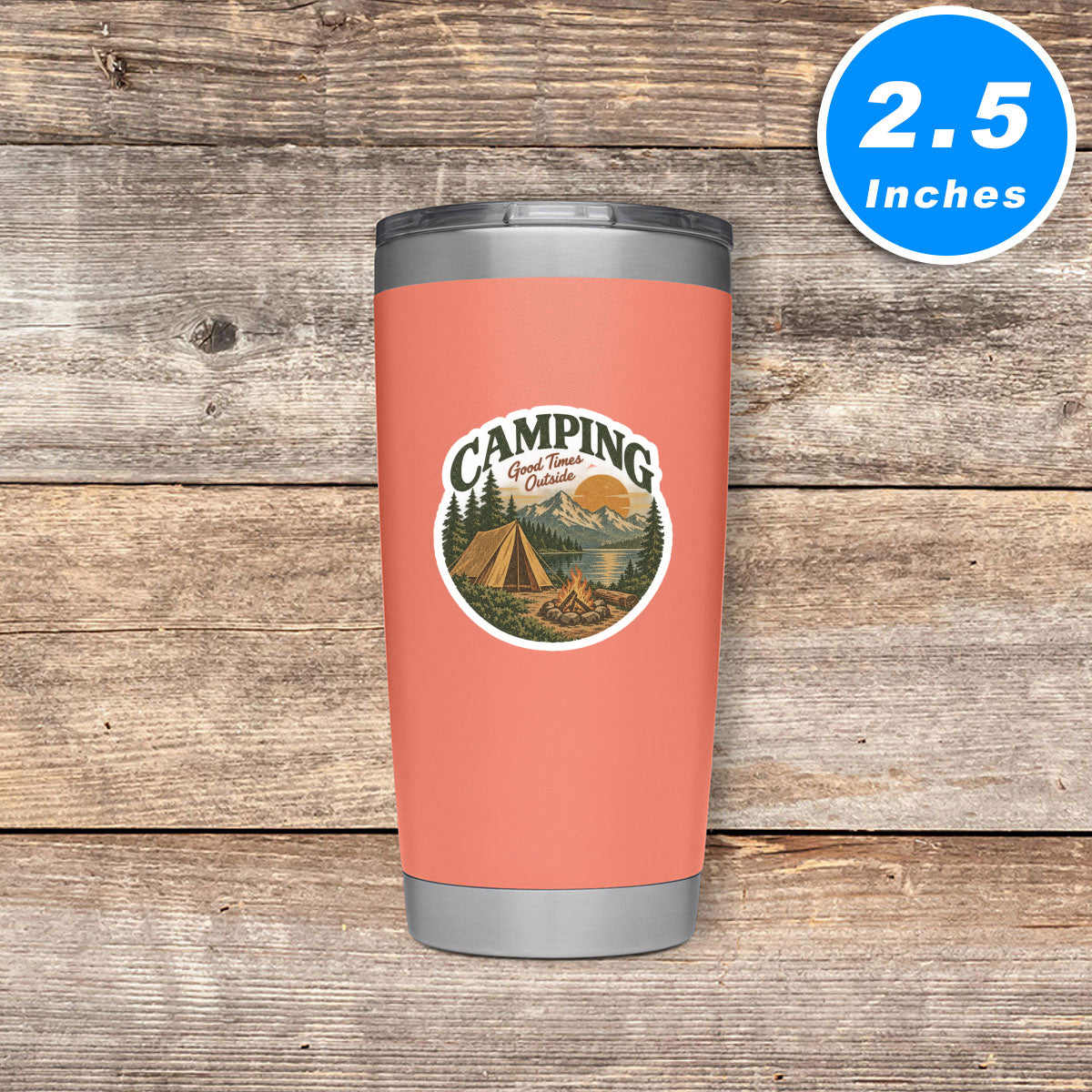 Camping Stickers Vinyl Stickers