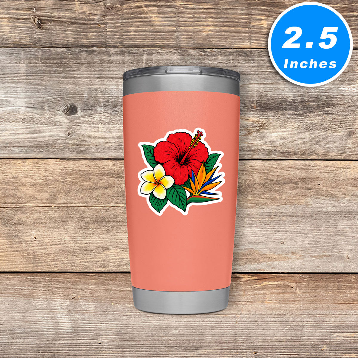 Latin Flowers Vinyl Stickers