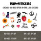 1 Percent Battery Vinyl Stickers
