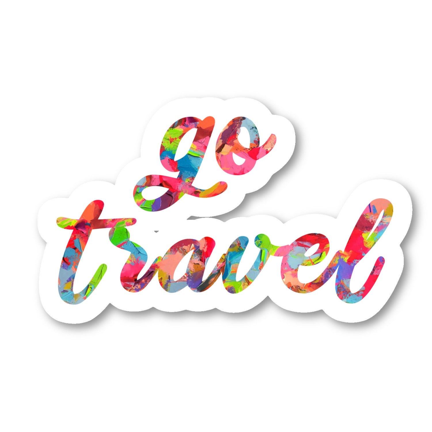 Go Travel Vinyl Sticker