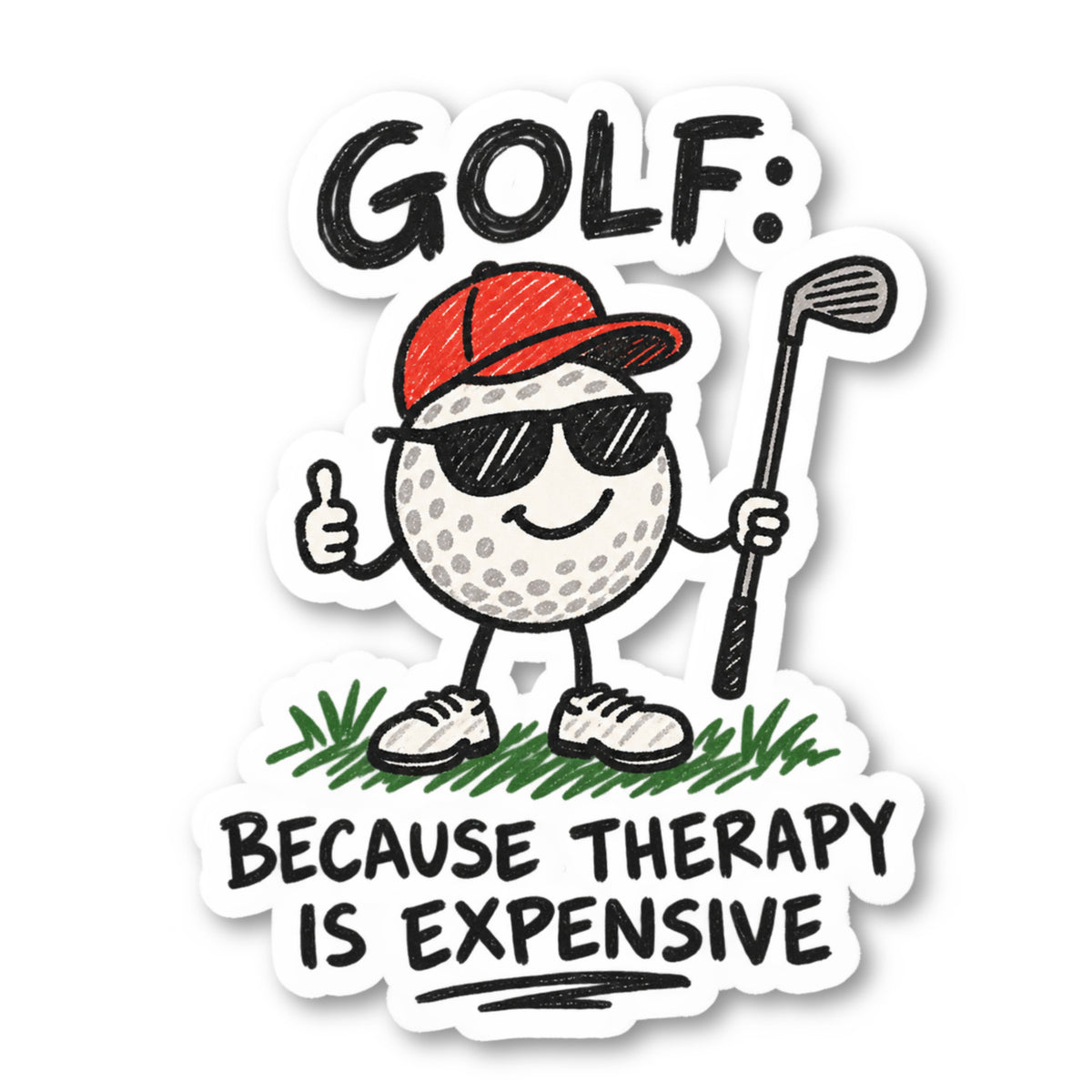 Golf Vinyl Sticker