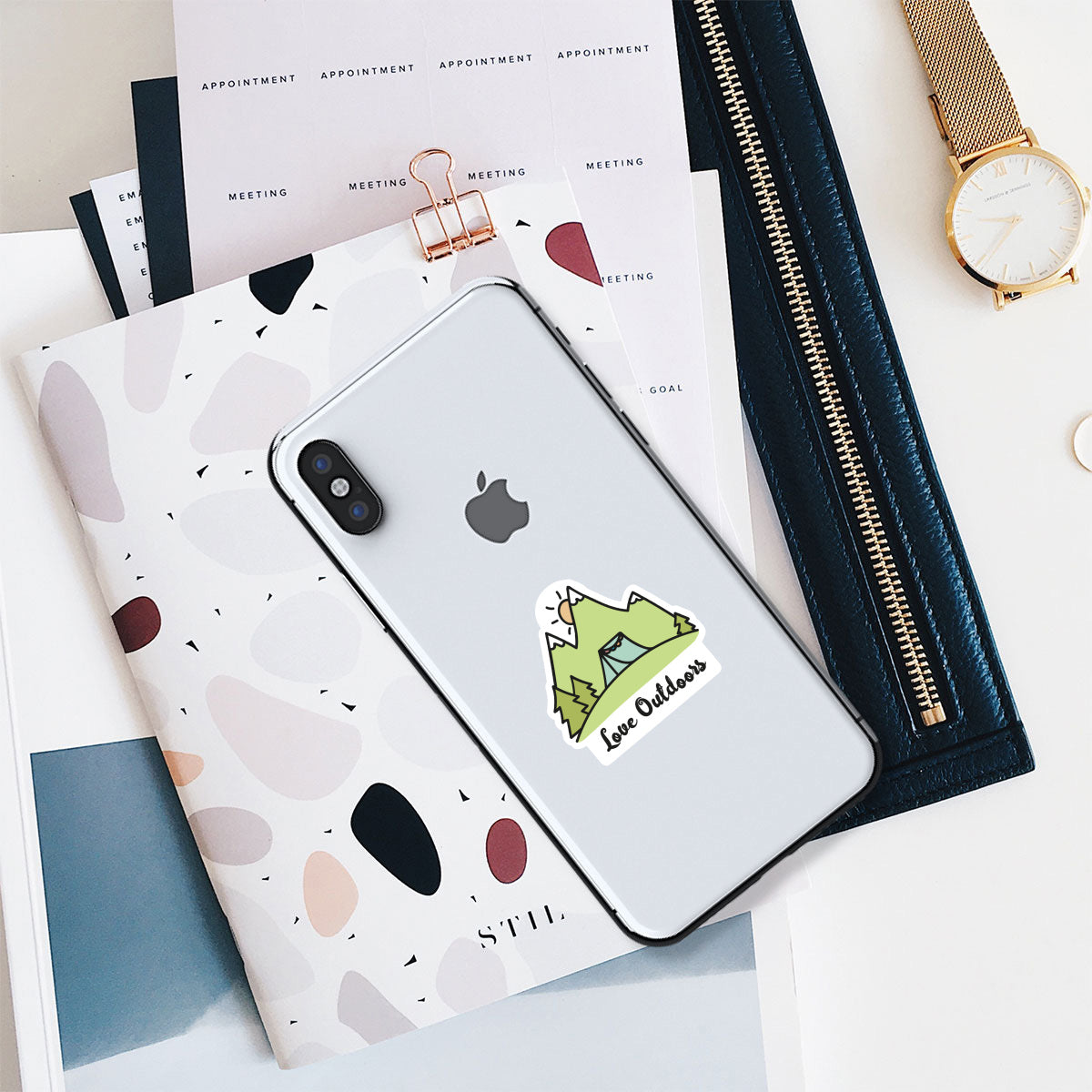 Love Outdoors Camping Vinyl Stickers