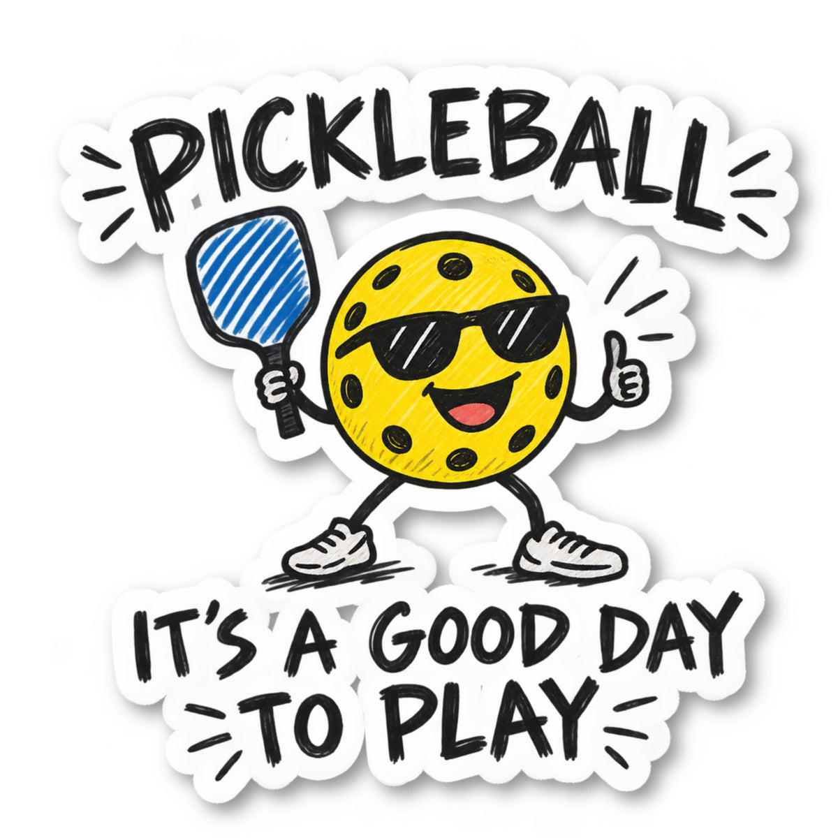 Pickleball Vinyl Sticker