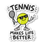 Tennis Vinyl Sticker